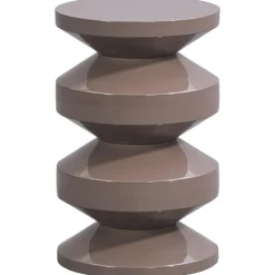 Bijzettafel Madrid - taupe - 49xØ31 cm