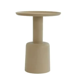 Bijzettafel Milaki - Beige - Ø39cm