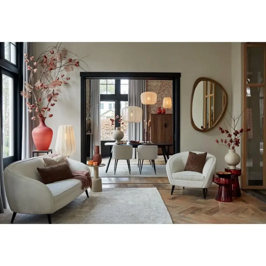 Bijzettafel Milaki - Beige - Ø39cm