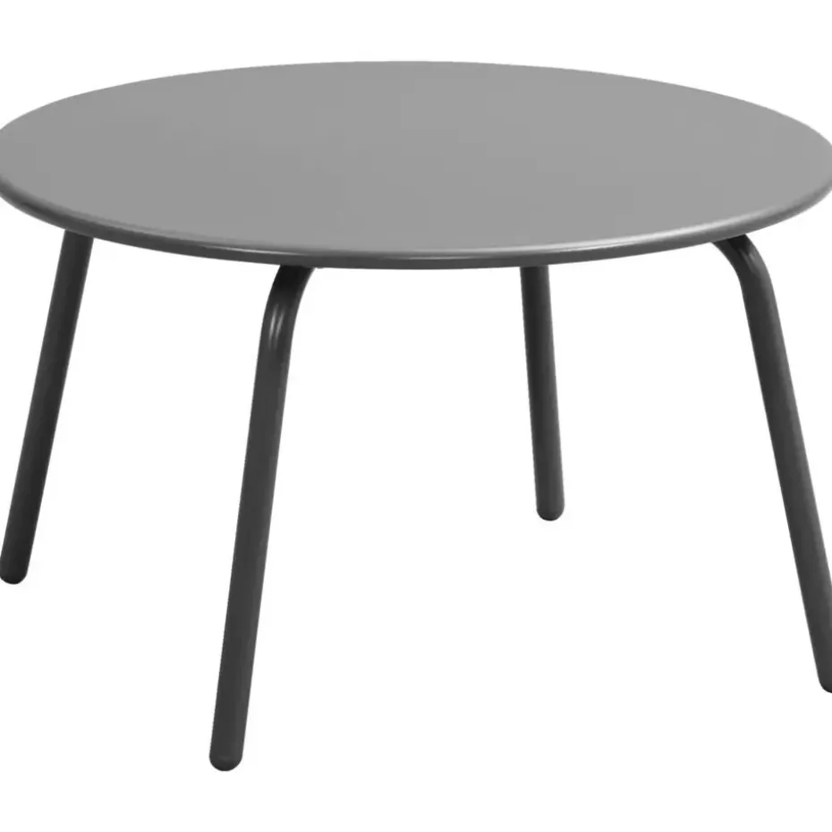 Bijzettafel Montreal - antraciet/metaal - 36xØ60 cm