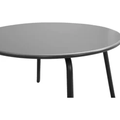 Bijzettafel Montreal - antraciet/metaal - 36xØ60 cm