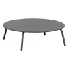 Bijzettafel Montreal - antraciet/metaal - Ø80 cm