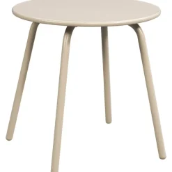 Bijzettafel Montreal - zand/metaal - 45xØ45 cm