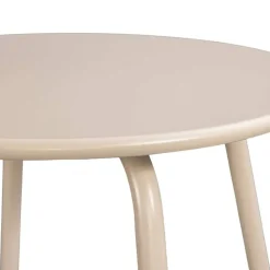 Bijzettafel Montreal - zand/metaal - 45xØ45 cm