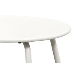 Bijzettafel Montreal - zand/metaal - Ø50 cm