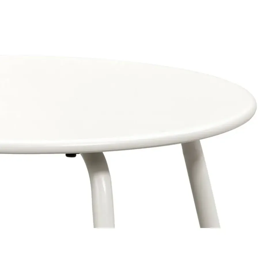 Bijzettafel Montreal - zand/metaal - Ø50 cm