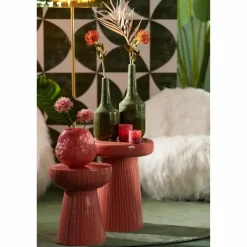 Bijzettafel Nunoa - Lichtrood - Ø41cm