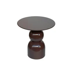 Bijzettafel Rond - Bruin Staal - 50x49,5x52,5cm - Brix
