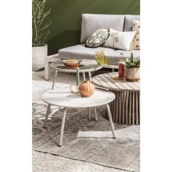 Bijzettafel Saône - acacia - 35xØ70 cm