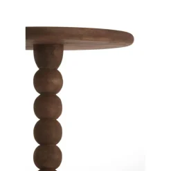 Bijzettafel Veglio - Donkerbruin - Ø35cm