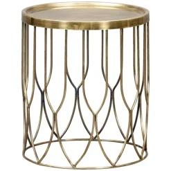 Bijzettafel Verdi - messingkleur - 40xØ35 cm