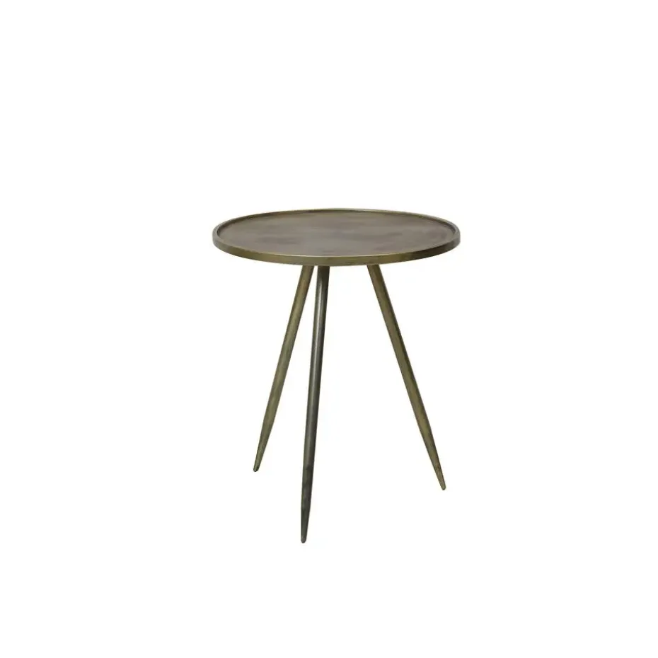 Bijzettafel Ø51x60 cm ENVIRA antiek goud