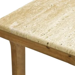 Bijzettafel Zeno - naturel - 40x30x66 cm