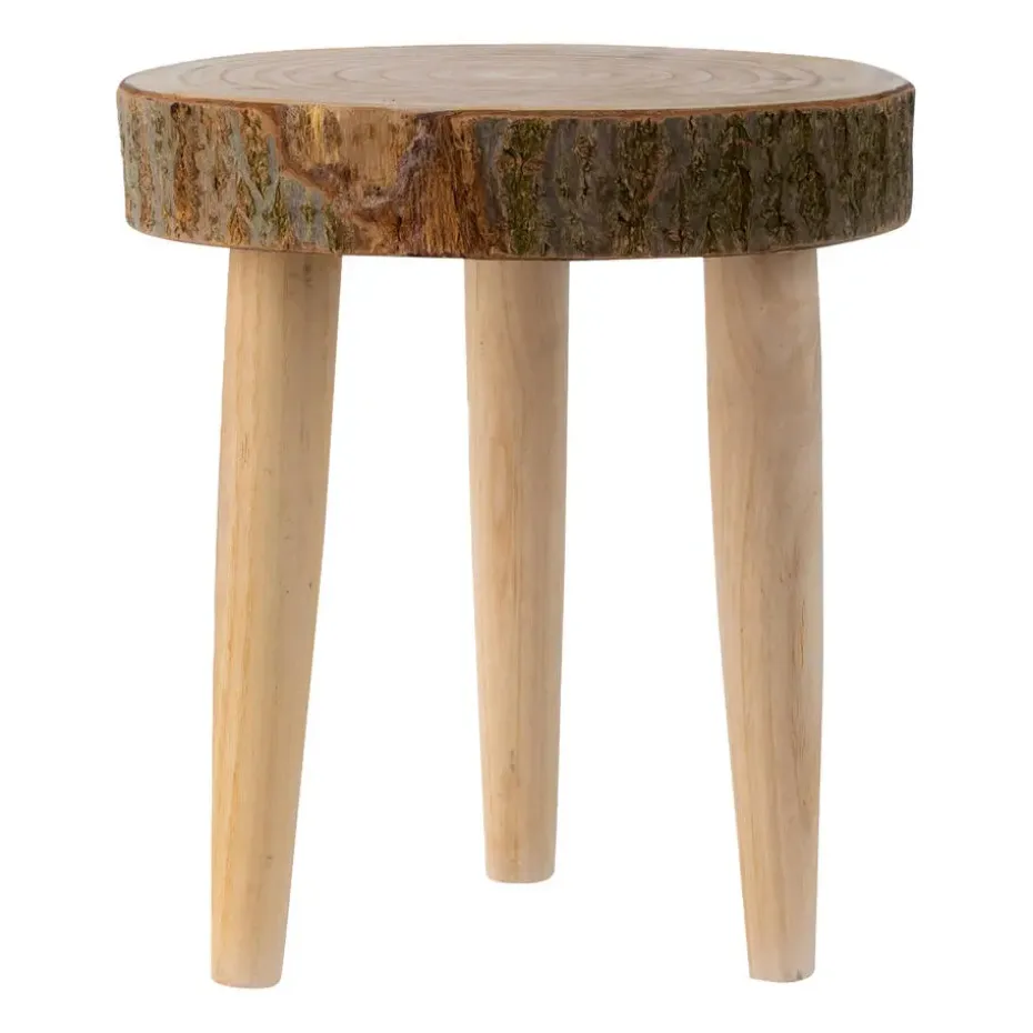 Bijzettafeltje Decowood - hout - D31 x H32 cm