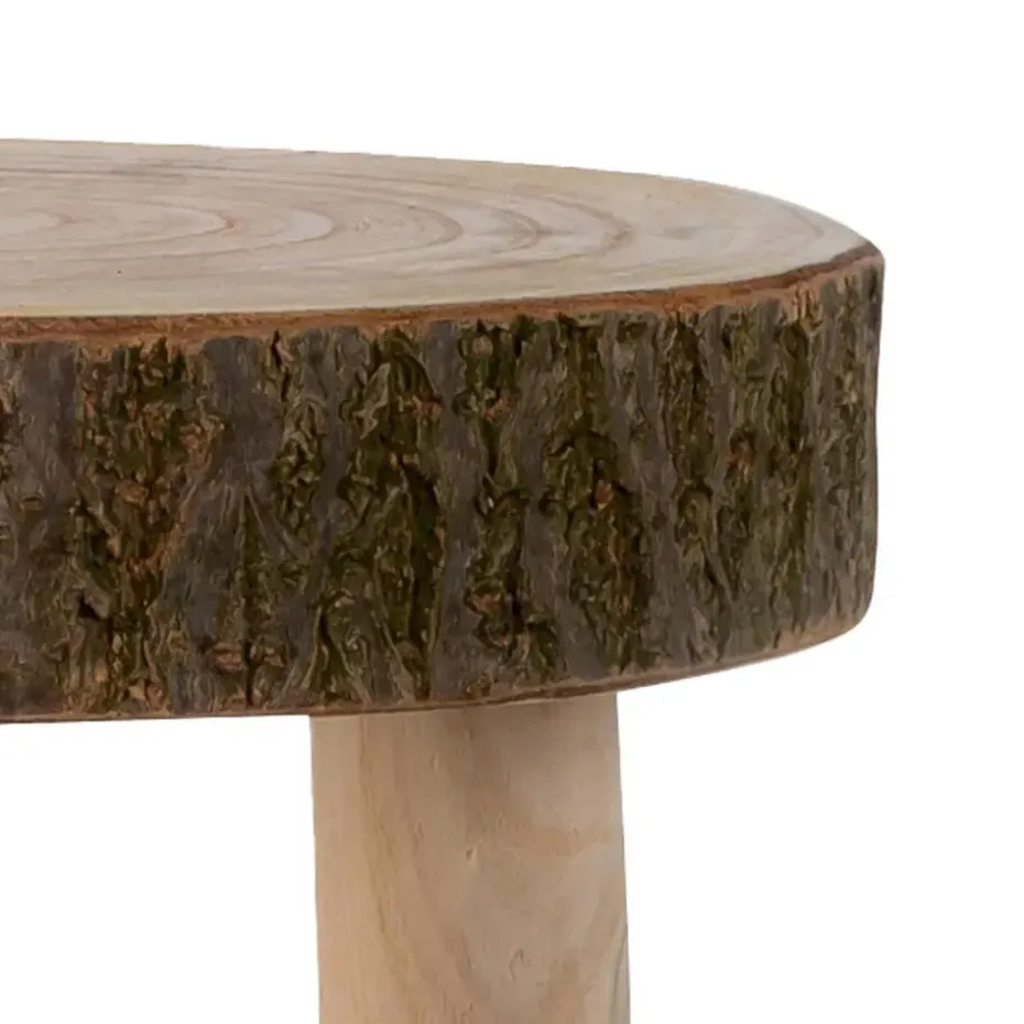 Bijzettafeltje Decowood - hout - D31 x H32 cm