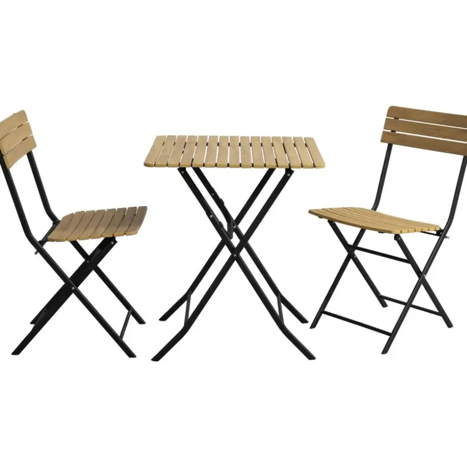 Bistroset Beziers - zwart/naturel