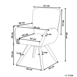 BJARN - Fauteuil - Wit - Bouclé