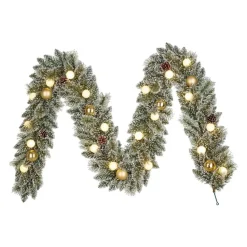 Black Box Trees Kaprun Guirlande met Verlichting - L270 x Ø25 cm - Goud