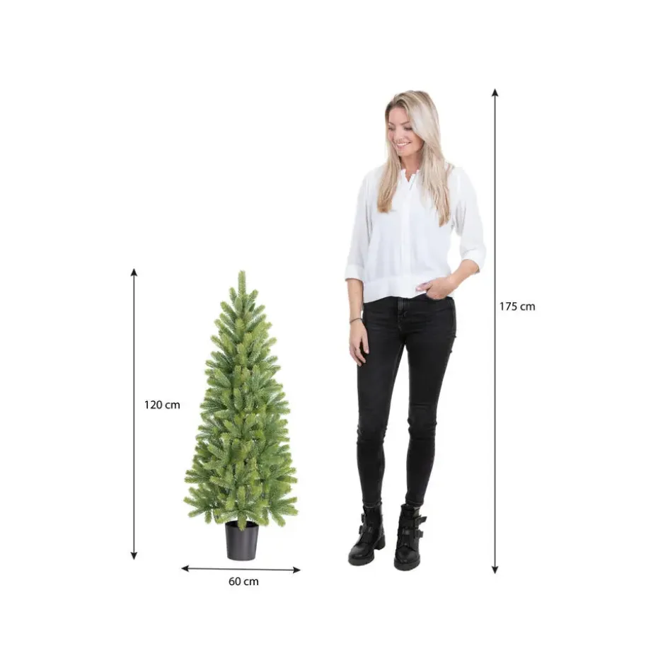 Black Box Trees Nagoya Kunstkerstboom - H120 x Ø60 cm - Groen