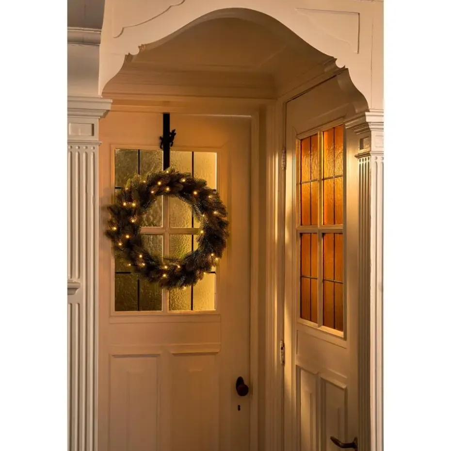 Black Box Trees Nigata Kerstkrans met LED Verlichting - Ø60 cm - Groen