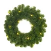 Black Box Trees Norton Kerstkrans met LED Ø60 cm Groen