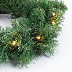 Black Box Trees Norton Kerstkrans met LED Ø60 cm Groen