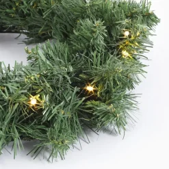 Black Box Trees Norton Kerstkrans met LED Ø60 cm Groen