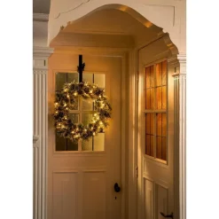 Black Box Trees Vandans Kerstkrans met LED - Ø60 cm - Groen Frosted