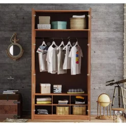 Black Pirate 2-deurs kledingkast piraten