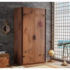 Black Pirate 2-deurs kledingkast piraten