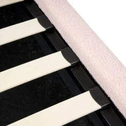 BLAGNAC - Bed met opbergruimte - Roze - 90 x 200 cm - Bouclé