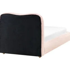 BLAGNAC - Bed met opbergruimte - Roze - 90 x 200 cm - Bouclé