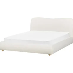 BLAGNAC - Bed met opbergruimte - Wit - 160 x 200 cm - Bouclé