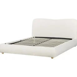 BLAGNAC - Bed met opbergruimte - Wit - 160 x 200 cm - Bouclé