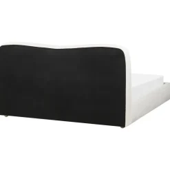 BLAGNAC - Bed met opbergruimte - Wit - 160 x 200 cm - Bouclé