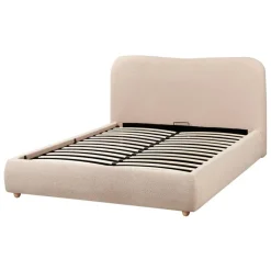 BLAGNAC - Tweepersoonsbed - Beige - 140 x 200 cm - Bouclé