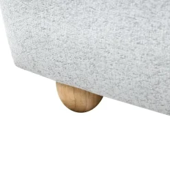 BLAGNAC - Tweepersoonsbed - Lichtgrijs - 140 x 200 cm - Stof