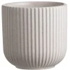 Bloempot Ribe - grijs - keramiek - 14xØ14,5 cm