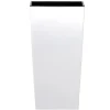 Bloempot/plantenpot Urbi - wit - 19 x 19 x 37 cm