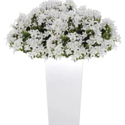 Bloempot/plantenpot Urbi - wit - 19 x 19 x 37 cm