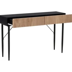 BLYTHE - Consoletafel - Zwart/Bruin - MDF