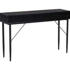 BLYTHE - Consoletafel - Zwart/Bruin - MDF