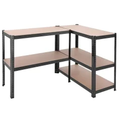 Bobbel Garden- Stellingkast - 5 planken - 180 x 90 x 40 cm - Zwart