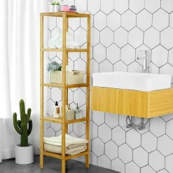 Bobbel Home - Badkamerrek - 5 verdiepingen - Staand - Bamboe