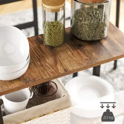 Bobbel Home - Bartafel - Donkerbruin - 109 x 60 x 100 cm