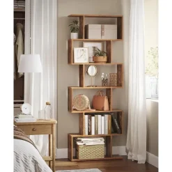 Bobbel Home - Boekenkast - Kubus - 6 Compartimenten - Bruin