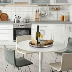 Bobbel Home - Decoratief Dienblad ø 40 cm Rond - Zilver - Metaal