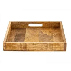 Bobbel Home - Houten Dienblad - Decoratief Serveerblad -40x40cm - Bruin