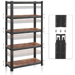 Bobbel Home - Stellingkast - Industriële Opbergrek - Verstelbare planken -