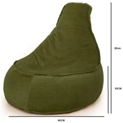 Bobbel Home - Zitzak Stoelvorm - Santiago - Ribstof – Zitstoel - Junior - 100